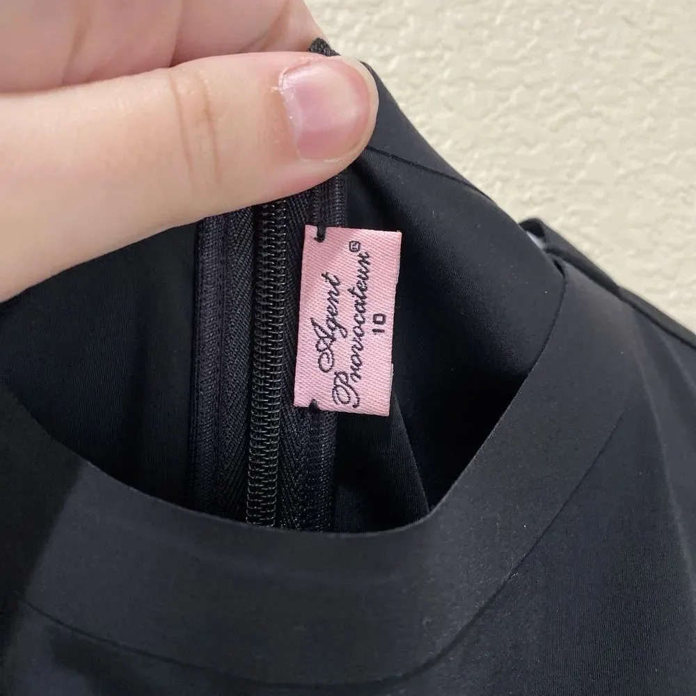 AGENT PROVOCATEUR Mischa Dress Black AP Size 10 US 2-4 Mesh Sexy - Picture 7 of 14